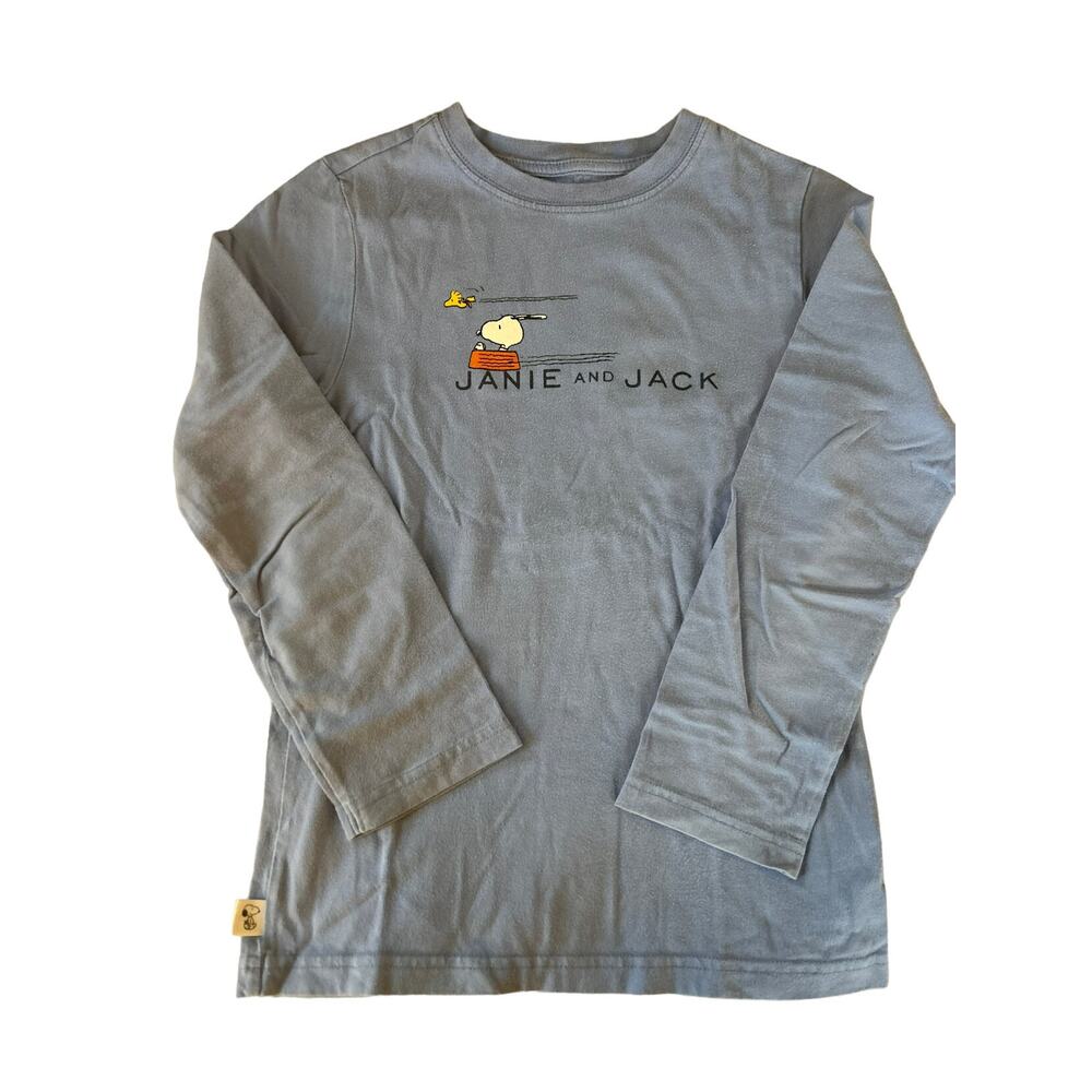 Janie And Jack Blue Snoopy Shirt size 7